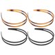 thumbnail image 1 of 4 piezas antideslizantes aros para el cabello bandas dentadas para el cabello todo-fósforo aros para la cabeza decoración del cabello para mujeres y niñas, 1 of 4