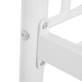 thumbnail image 6 of Ktaxon Twin Over Twin Metal Bunk Bed with Ladder, 13-Inch Guardrails, No Box Spring Needed, Space-Saving, White, 6 of 7