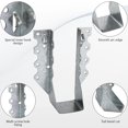 thumbnail image 3 of Colgador para viguetas LuKloy 2x6, acero galvanizado, calibre 20, paquete de 10, 3 of 7