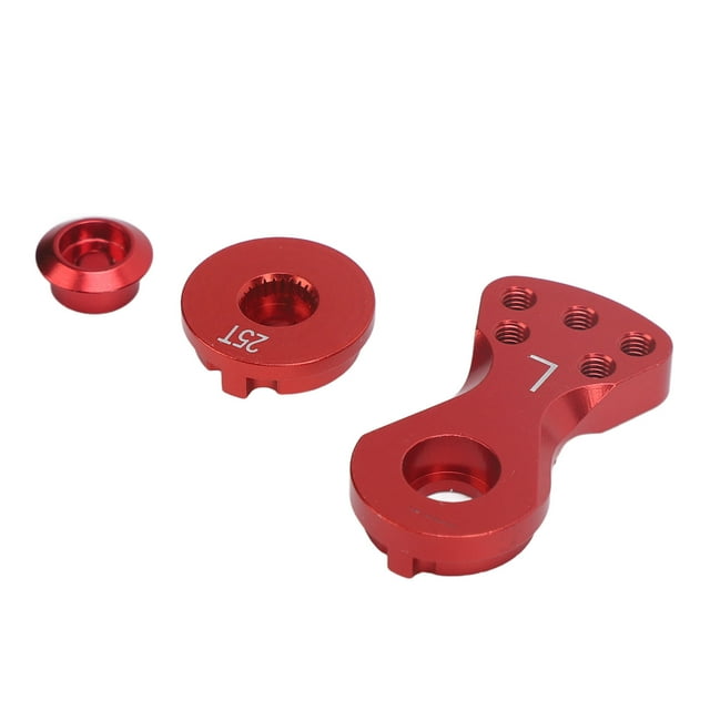 RC 25T Servo Saver, Construction en Alliage d'Aluminium L Bras Servo Précision de Direction Améliorée pour Véhicule Télécommandé 1/10