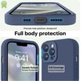 thumbnail image 3 of Silicona Premium, Protección de Cámara, a Prueba de Golpes. Azul Marino. para iPhone 13 Pro Max 6.7", 3 of 6
