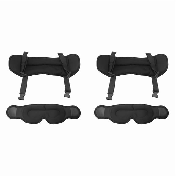 2X Travel Pillow, Airplane Neck Pillow for Long Flight, Oversized Head Strap with Eye Mask 360°Support Headrest