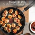 thumbnail image 3 of T-Fal E76597 Ultimate Hard Anodized Nonstick Thermo-Spot Heat Indicator Deep Saute Pan Fry Pan with Glass Lid Cookware, 10-Inch, Gray Visit The Tefal Store, 3 of 7