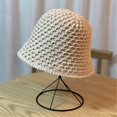 thumbnail image 3 of CoCopeaunts Bucket Hat for Women Breathable Thin Woolen Knitted Basin Hat Foldable Literary Artistic Leisure All-Match Sun Hat, 3 of 8