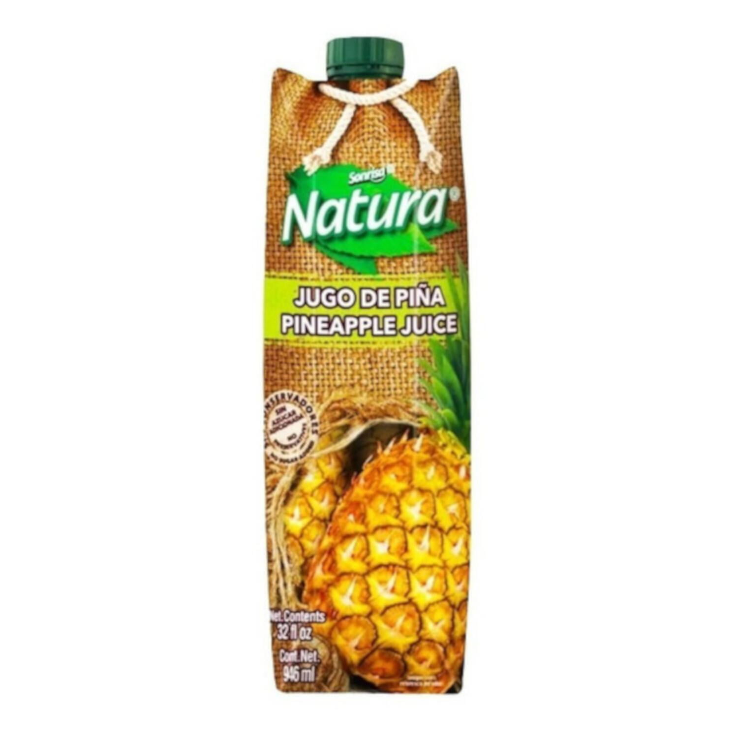 Pack de 12 Jugo Sonrisa Natura Piña 946 ml | Walmart en línea