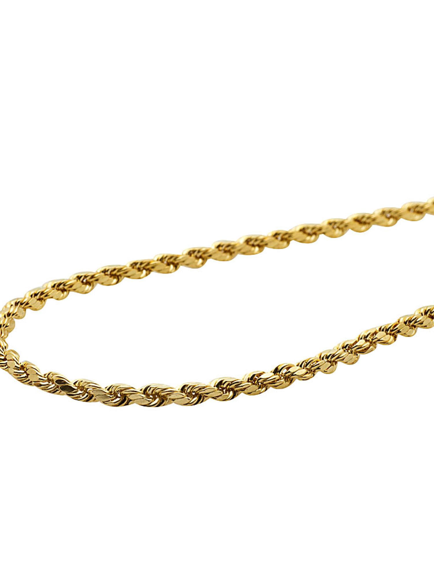 Men's/Ladies Genuine 10K Yellow Gold 2MM Hollow Rope Chain Necklace 16"-28" New