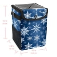 thumbnail image 5 of Snowflake Foldable Car Garbage Can with Lid - Leak-proof Hanging Storage Bag Trash Bin for Car, 5 of 6