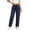 A-Navy52, variant on Womens Cargo Pants Straight Leg Zip Pockets Drawstring Baggy Pants Lightweight Outdoor Climbing Trousers With Pockets