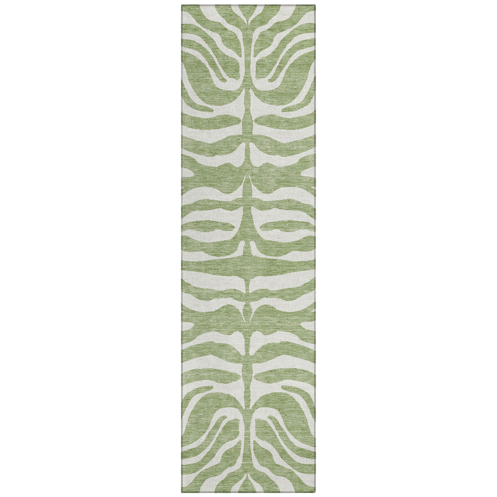 Addison Rugs Chantille Indoor/Outdoor Transitional Geometric, Abstract Aloe Washable Runner Rug, 2'3" x 7'6"