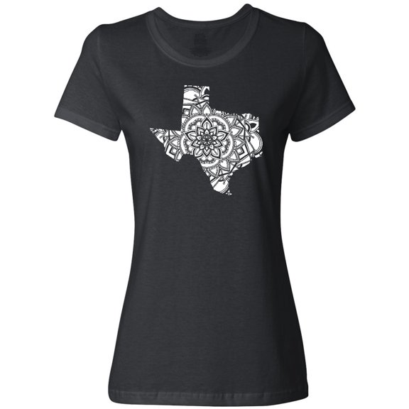 Inktastic Texas Silhouette Mandala Women's T-Shirt
