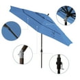 thumbnail image 2 of California Umbrella 11' Patio Umbrella in Olefin Frost Blue/Bronze, 2 of 5