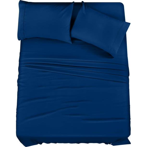 Juego de sábanas Utopia Bedding King de microfibra cepillada, 4 piezas