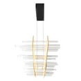 thumbnail image 3 of CWI Lighting Gondola Contemporary Metal LED Chandelier in Black, 3 of 5