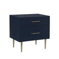 thumbnail image 3 of Linon Galena 2-Drawer Nightstand, Navy, 3 of 15