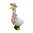 thumbnail image 2 of AZXY Easter Porch Goose Outfit for 23" Cement Concrete Porch Goose Statue, Fade-Resistant Easter Egg Bandana & Straw Hat, Front Porch Goose Clothes for Outdoor Patio Lawn Garden Decor, 2 of 6