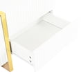 thumbnail image 6 of Modern white TV stand with smooth fluted design and storage for up to 80-inch TVs in primary living space, 6 of 6
