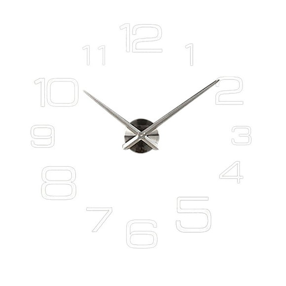 Digital DIY Wall Clock Wall Clock Home Decoration Silent Whistle Necklace