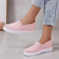 thumbnail image 1 of Zapatillas de deporte de verano 2022 para mujer, zapatos de malla transpirables de punto plano para mujer, zapatos vulcanizados para mujer, zapatos de primavera sin cordones para mujer 41 Gao Jinjia LED, 1 of 2