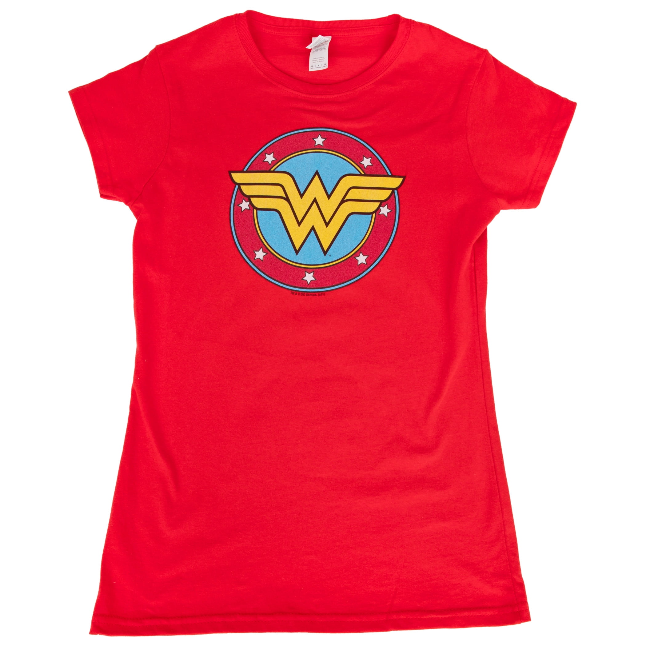 Wonder Woman Vintage Stars Logo Women\'s T-Shirt-Small