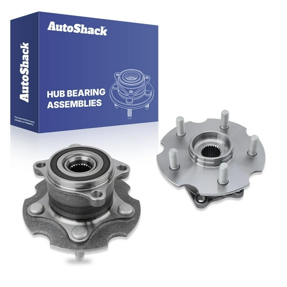 AutoShack Rear Wheel Hub Bearing Assemblies - Driver and Passenger Side for Toyota & Lexus, RAV4 2006-2018 Camry 2020-2023 NX300 2018-2021, 4WD FWD AWD L4 2.0L 2.4L 2.5L V6 3.5L L - 5-Lug, With ABS
