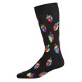 thumbnail image 4 of MeMoi Men's Colorful Hanukkah Dreidel Novelty Crew Socks - Mens - Male, 10-13, Medium Gray Heather, 4 of 6
