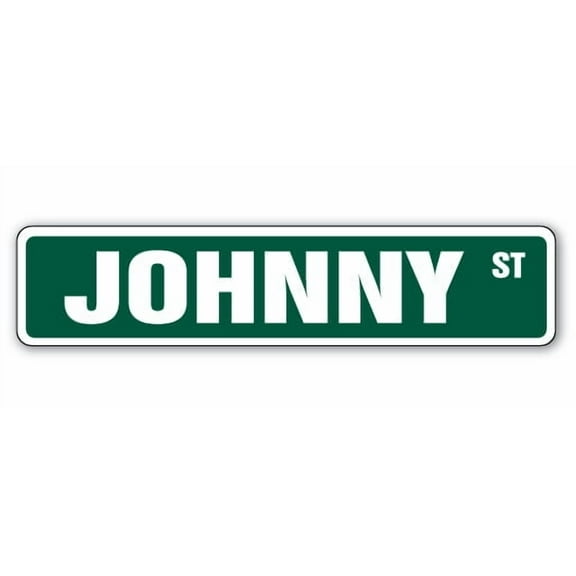 JOHNNY Street Sign Childrens Name Room Sign | Indoor/Outdoor |  30" Wide