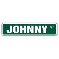JOHNNY Street Sign Childrens Name Room Sign | Indoor/Outdoor | 30" Wide