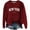 Red#9527, variant on BOOMNY Womens Sweater Long Sleeve Sweaters for Women Letter Embroidery Crewneck Knit Pullover Trendy Tops 2025 Fall Winter Knitwear