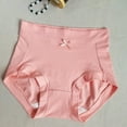 thumbnail image 2 of Kmdttou Women's Underwear Cotton Ladies Comfortable Solid Color Large Size Abdominal Panties Hight Waiste Underpants (Available in Plus Size), 2 of 3