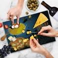thumbnail image 4 of Halloween Cutting Board, Gothic Halloween Haunted House Party Theme Design Trick or Treat Motifs Print, Decorative Tempered Glass Cutting and Serving Board, Large Size, Multicolor, by Ambesonne, 4 of 5