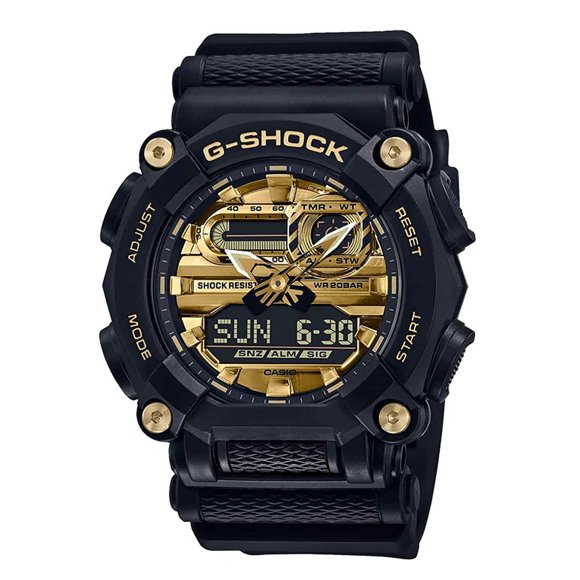 Casio GA900AG-1A Men's G-Shock Ana-Digi Dial Black Strap Watch