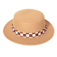 thumbnail image 1 of Txlixc Fedora para niños con correas a cuadros Txlixc  moda, 1 of 4