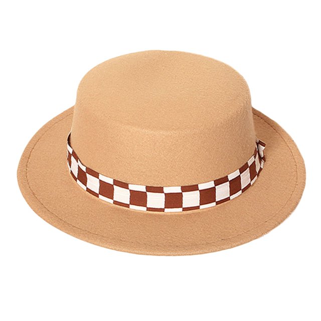 Txlixc Fedora para niños con correas a cuadros Txlixc moda