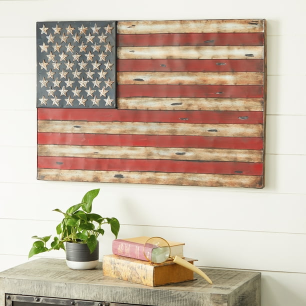 Decmode 38 X 26 American Flag Rustic Wall Art Wrought Iron Decor Com - Decorative Wall Plaques Wrought Iron Decmode 38 X 26 American Flag Rustic Wall Art Wrought Iron Decor Com - Decorative Wall Plaques Wrought Iron