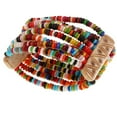 thumbnail image 1 of Mini de concha colorida de moda hecha , adorno de muñeca para mujer y Macarena Pulsera multicolor de concha, 1 of 8