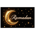 thumbnail image 2 of LUUFILx Ramadan Celebration Backdrop Crescent Moon Hanging Stars Night Decor Banner Festive Decorations Eid Mubarak Party Photography Props Ramadan Festival, 2 of 8