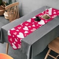 thumbnail image 4 of GZHJMY Valentines Heart Love Table Runner Seasonal Table Cloth Runner for Kitchen Dining Table Wedding Party Holiday Coffee Dining Home Decor 13 x 70 Inches, 4 of 7