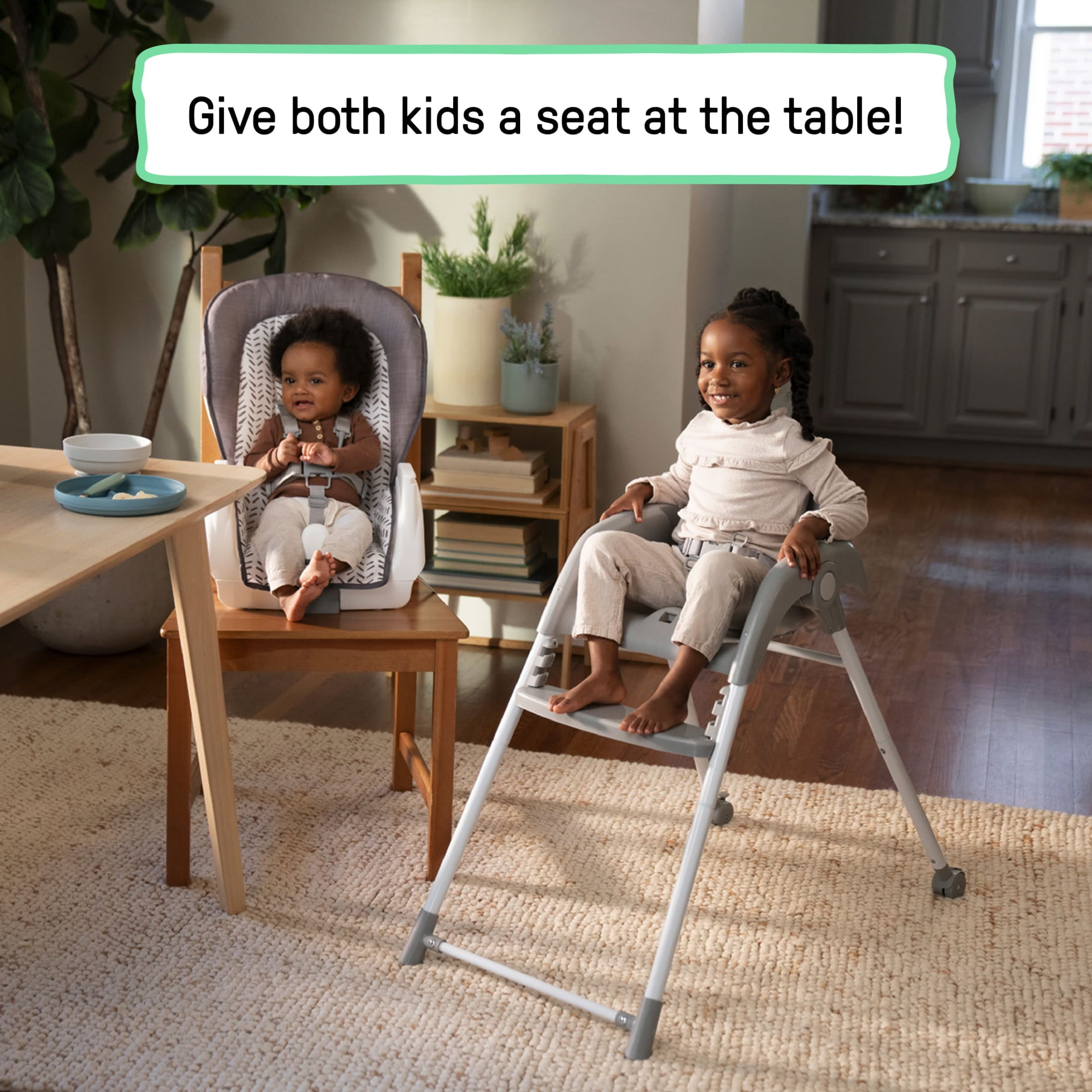 Open Box Ingenuity Trio Foldaway 6-in-1 Baby High Chair, 6 Ways to Use, 6M-5Y - Quill
