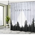 thumbnail image 4 of Ambesonne Adventure Shower Curtain, Forest Hipster Mountains, 69"Wx70"L, Pastel Purple, 4 of 4