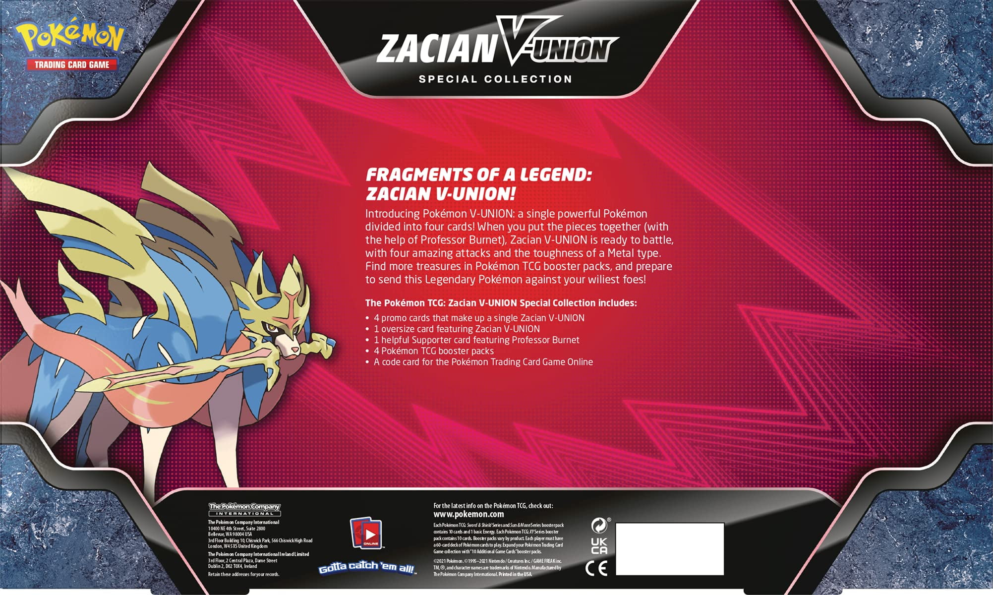 Check the actual price of your Zacian V-UNION SWSH166 Pokemon card