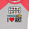 thumbnail image 4 of Inktastic Painting I Love Art Boys or Girls Baby Bodysuit, 4 of 5