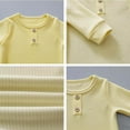 thumbnail image 5 of ABATAB Newborn Baby Boys Girls Sweater Romper Ribbed Long Sleeve One Piece Knit Button Jumpsuit Outfits Clothes, 5 of 5