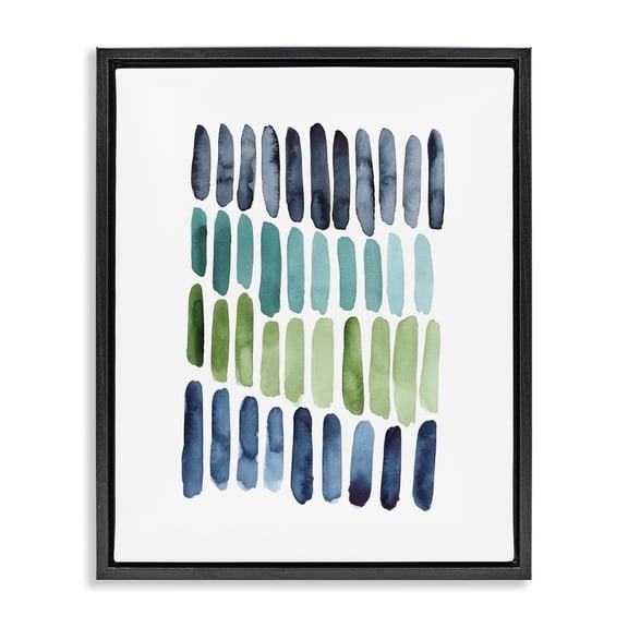 Stupell Industries Modern Nautical Minimalist Shapes Black Floating Frame Canvas Art, 25 x 31, by Lisa Nohren