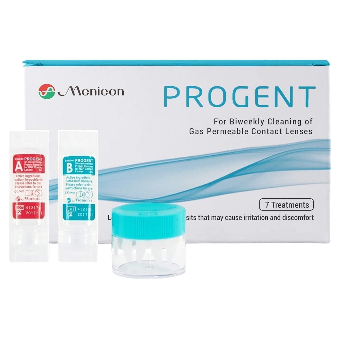Menicon Biweekly Contact Lens Cleaner with Protein Deposit Removal - 7 Treatments