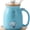 Blue, variant on Cute Cat Ceramic Mug, 16oz Ceramic Coffee Mug with Lovely Kitten Wooden Lid, Tea Cup, Milk Cup, Gift for Women, Lovers and Kids (Yellow)