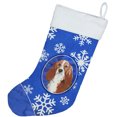 thumbnail image 2 of Carolines Treasures CK3928CS Basset Hound Winter Snowflakes Christmas Stocking, 2 of 2