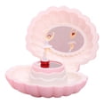 thumbnail image 1 of Caja de Almacenamiento de Joyería Perfecl con Forma de Concha Rosado, 1 of 8