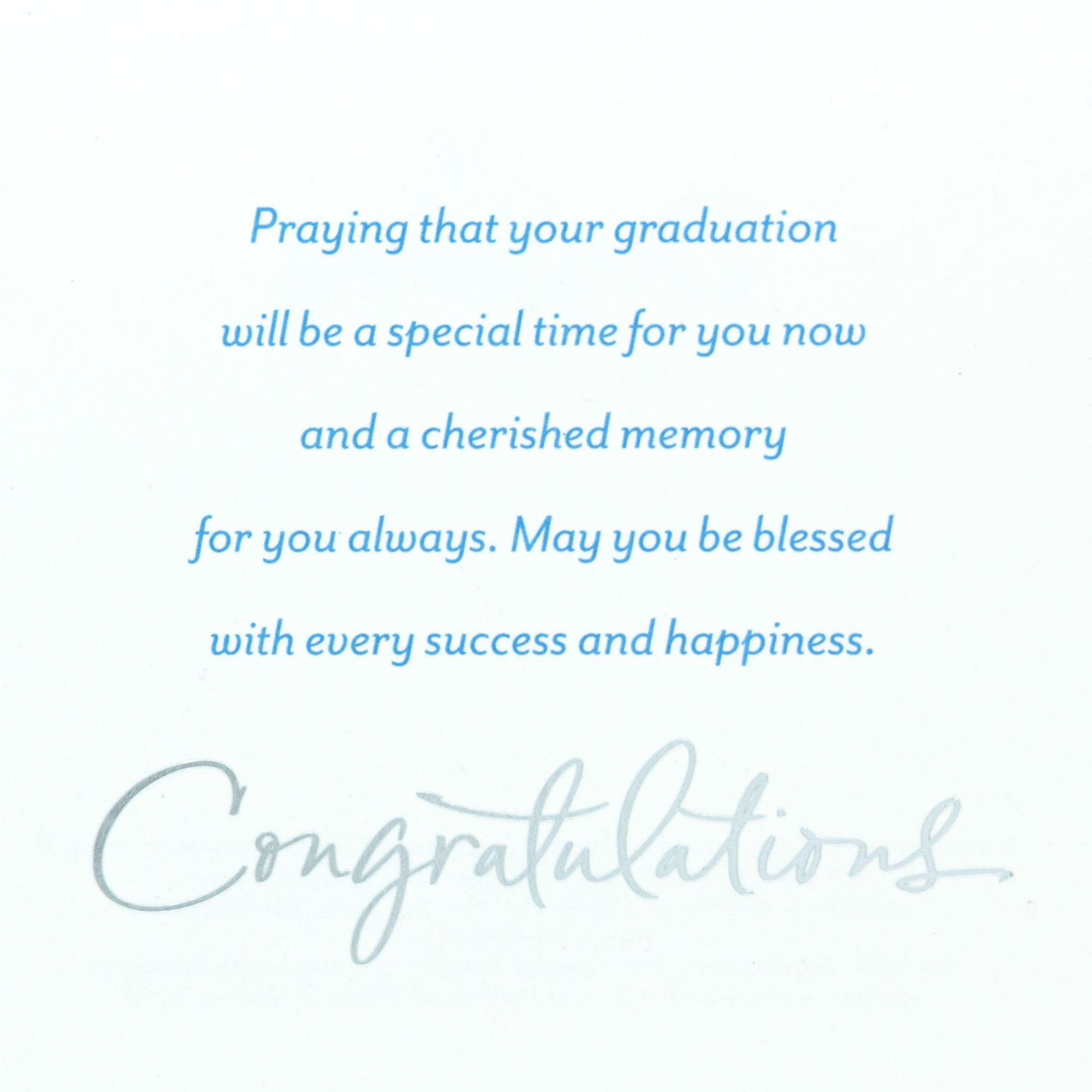 DaySpring Religious High School Graduation Card (God Is With You)