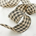 thumbnail image 2 of 4" Wired Buffalo Check Ribbon by Celebrate It™ Décor, 2 of 4