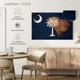 thumbnail image 5 of Elephant Stock State Map Over South Carolina Flag Wall Art - Horizontal Canvas Wall Art - Living Room Wall Decor - Flags Canvas - Beige And Blue Decor - 36" x 24", 5 of 8